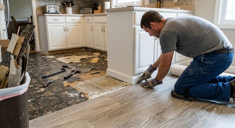 Linoleum Floor Installation in Vienna, VA