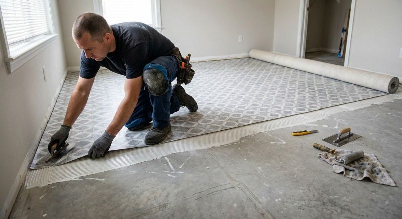 Sheet Vinyl Installation in Silver Spring, MD