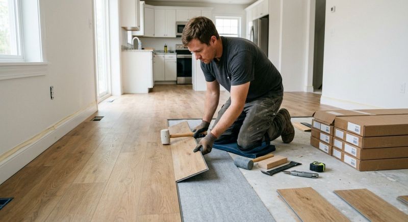 Vinyl Plank Floor Installation in Herndon, VA