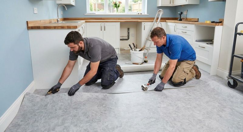 Sheet Linoleum Installation in Clarksburg, MD